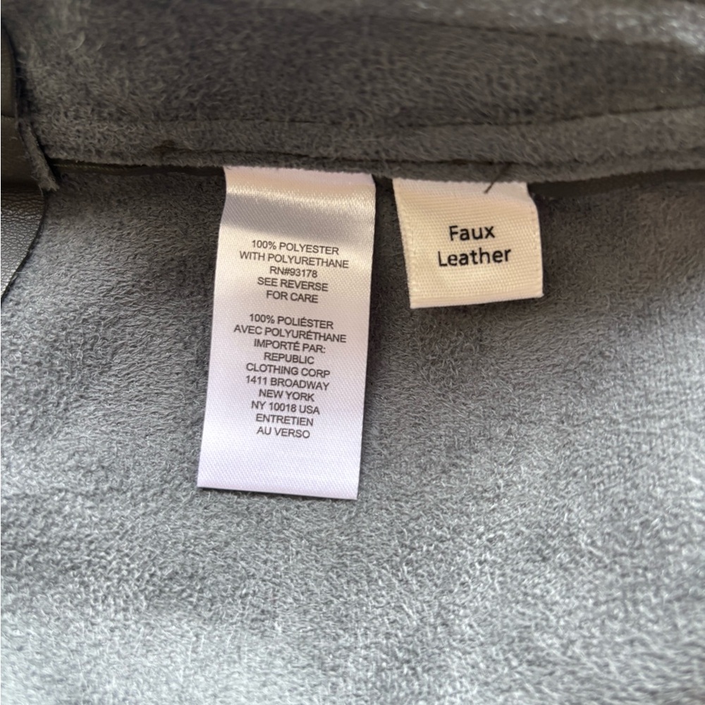 NWOT Truth Dark Green Leather Pants Size6 - Picture 7 of 7